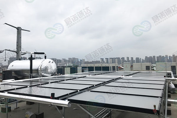 常州月星平板太阳能加空气能承压系统